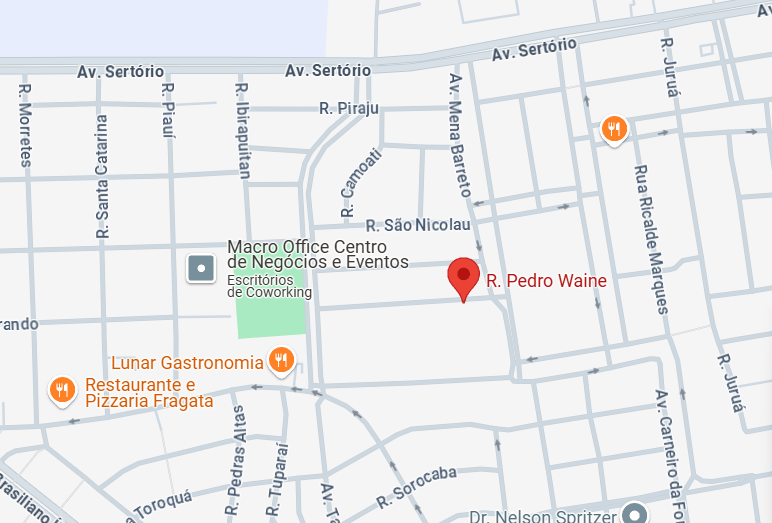 Open Zivi Hércules - Localização - Open Av. Rio São Gonçalo - Open Carneiro da Fontoura - Open Pedro Waine - Open Visconde de Pelotas - Open João Saldanha - Open Mena Barreto - Open Bosque